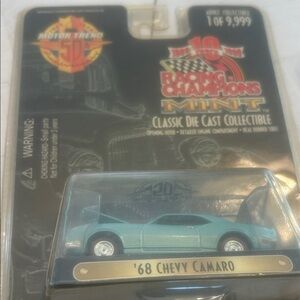 Racing Champions Mint Motor Trend light blue 1968 Chevy Camaro
